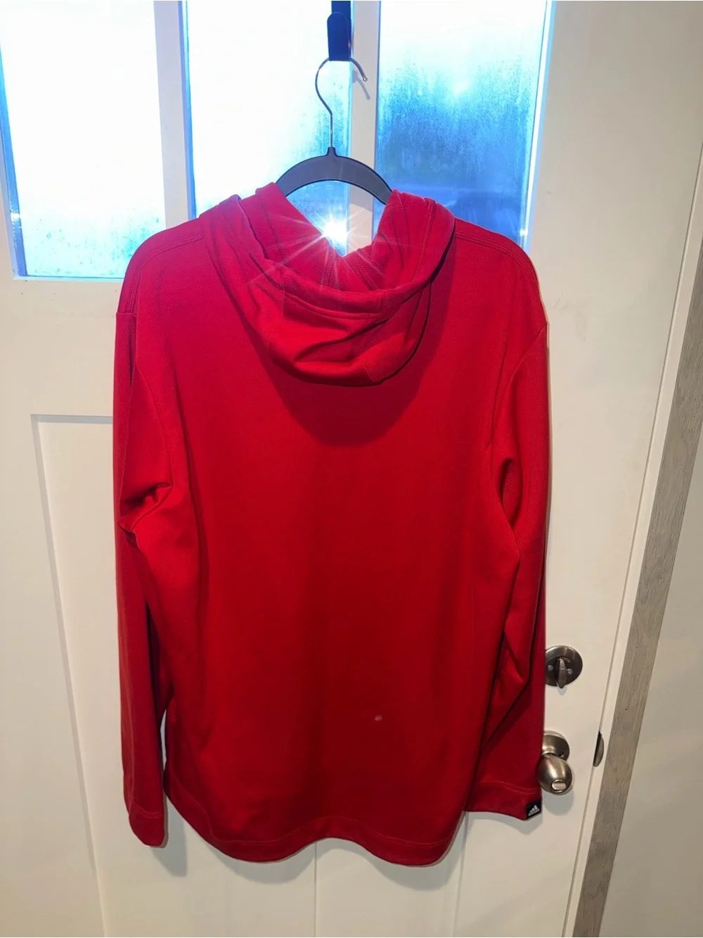 Adidas Men’s Red Logo Hoodie Sweater Size XL